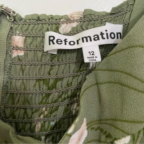 Reformation Kourtney Dress in Bonita - Picture 3 of 4